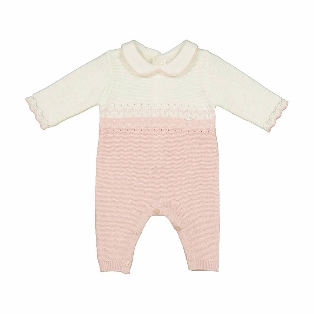 NEW MAYORAL toddlers tricot romper in pink - Picture 1 of 1
